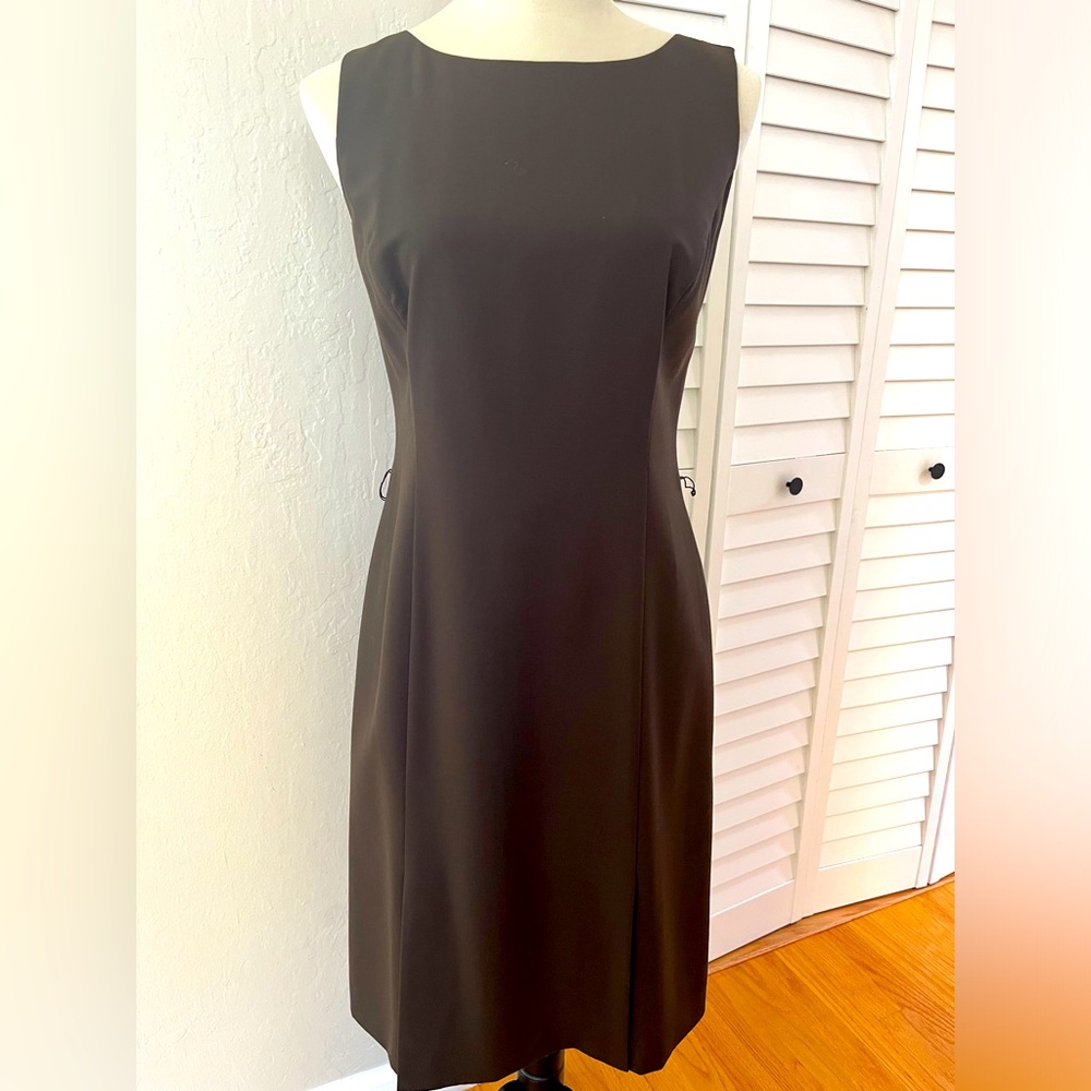 Ann Taylor Dark Brown Sheath Dress (4)